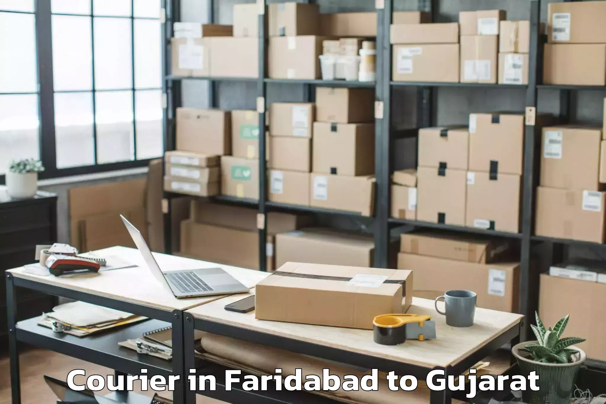 Quality Faridabad to Limbdi Courier